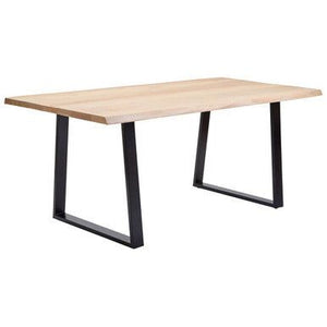Persolo Mango Wood Live Edge Black Iron Frame Dining Table