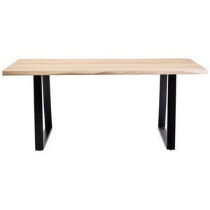 Persolo Mango Wood Live Edge Black Iron Frame Dining Table