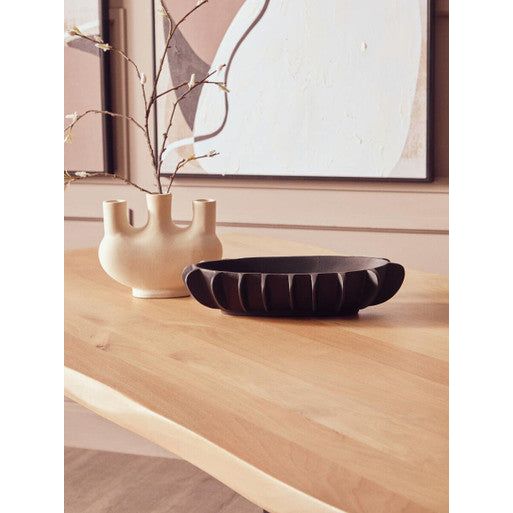 Persolo Mango Wood Live Edge Black Iron Frame Dining Table
