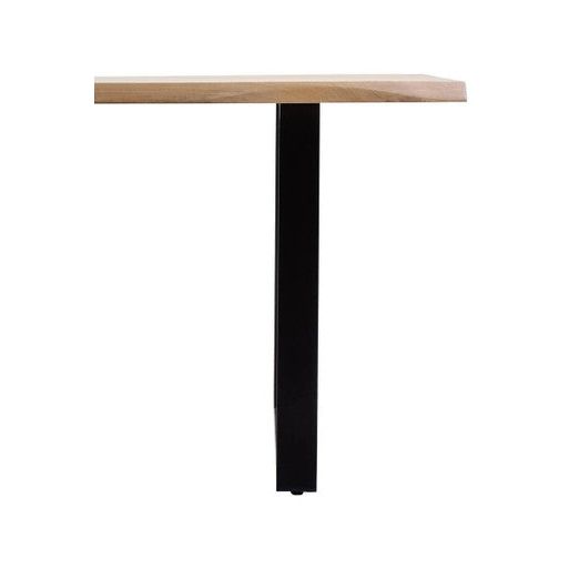Persolo Mango Wood Live Edge Black Iron Frame Dining Table