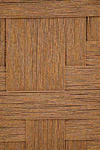 Teora Natural Mango Wood 4 Door Sideboard with Rope Detail – side view 2