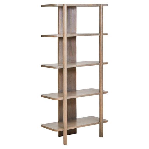 Torello 5 Tier Grey Mango Wood Shelf Unit