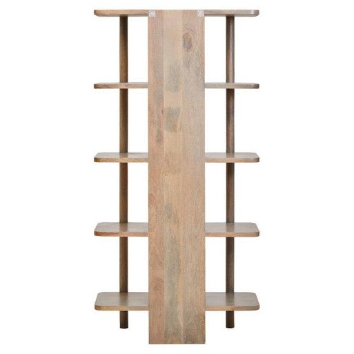 Torello 5 Tier Grey Mango Wood Shelf Unit