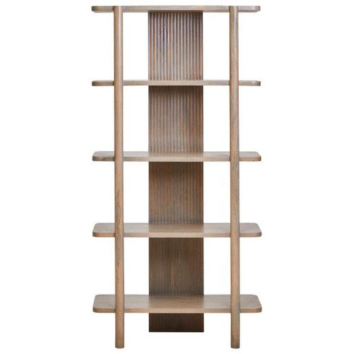 Torello 5 Tier Grey Mango Wood Shelf Unit