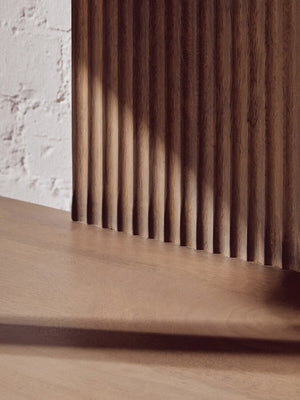 Torello Grey Wash Mango Wood 5 Tier Shelf Unit – detail 3