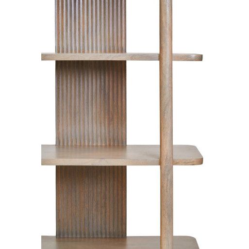 Torello 5 Tier Grey Mango Wood Shelf Unit