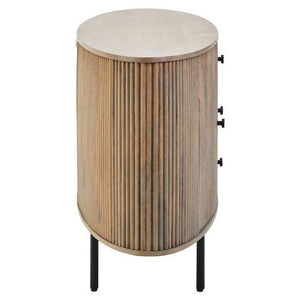 Torello Three Drawer Grey Mango Wood Sideboard