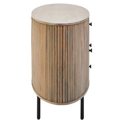 Torello Three Drawer Grey Mango Wood Sideboard