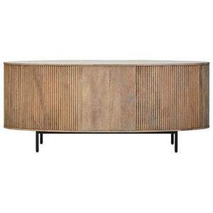 Torello Three Drawer Grey Mango Wood Sideboard