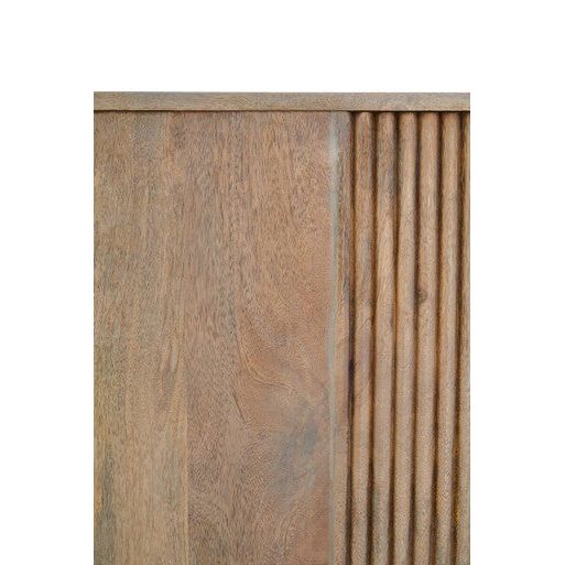Torello Three Drawer Grey Mango Wood Sideboard