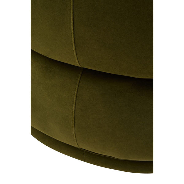Darla Curve Forest Green Velvet Chair