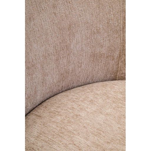 Delray Textured Chenille Effect Deep Stone Curve Chair