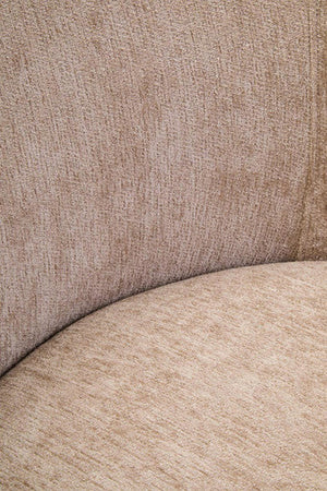 Delray Deep Stone Chenille Effect Curved Chair – dimensions