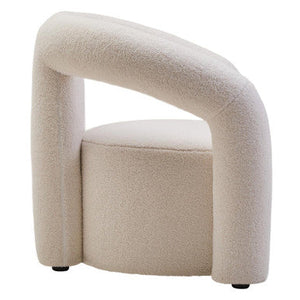 Davina Ivory Boucle Effect Statement Chair
