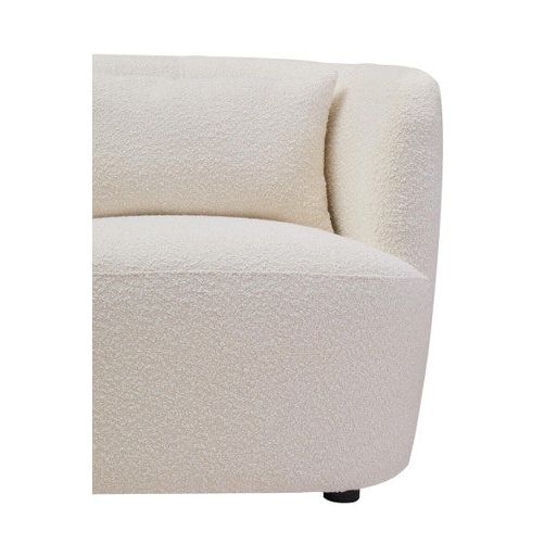 Bruge Textured Cream Curved Chair
