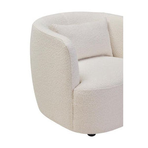 Bruge Textured Cream Curved Chair