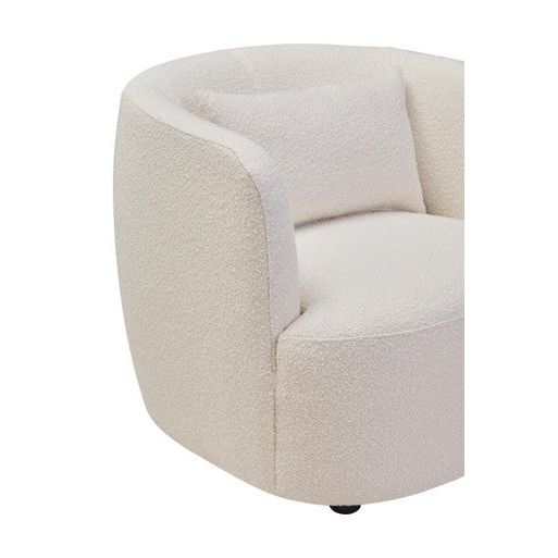 Bruge Textured Cream Curved Chair
