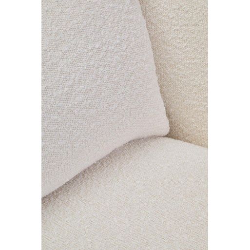 Bruge Textured Cream Curved Chair