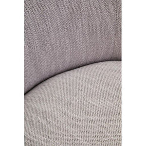 Bordo Textured Grey Curved Swivel Chair