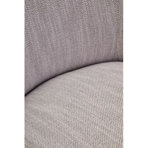 Bordo Textured Grey Curved Swivel Chair
