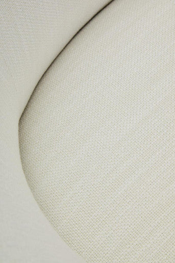 Bordo Cream Textured Fabric Curved Swivel Chair – detail 2