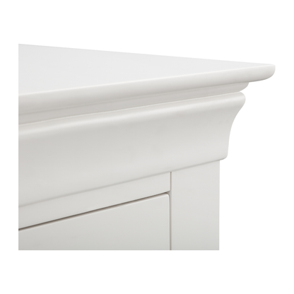 Clermont 3+2 Drawer Chest - Surf White - Living with Luxury