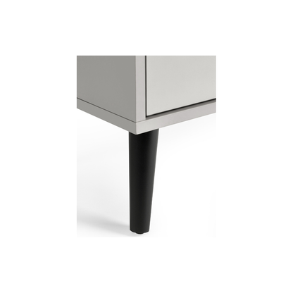 Alba 5 Drawer Narrow Chest - Silk Grey - Living with Luxury