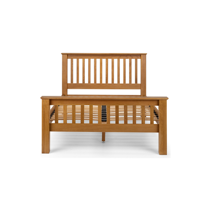 Amsterdam Oak High Footend Double Bed - Living with Luxury