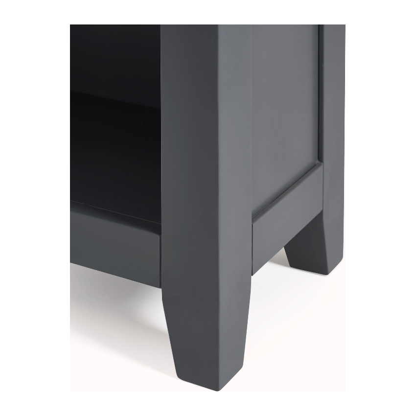 Bordeaux Tall Bookcase Dark Grey - Living with Luxury
