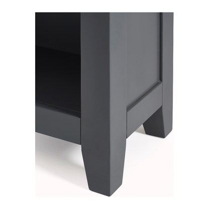 Bordeaux Tall Bookcase Dark Grey - Living with Luxury