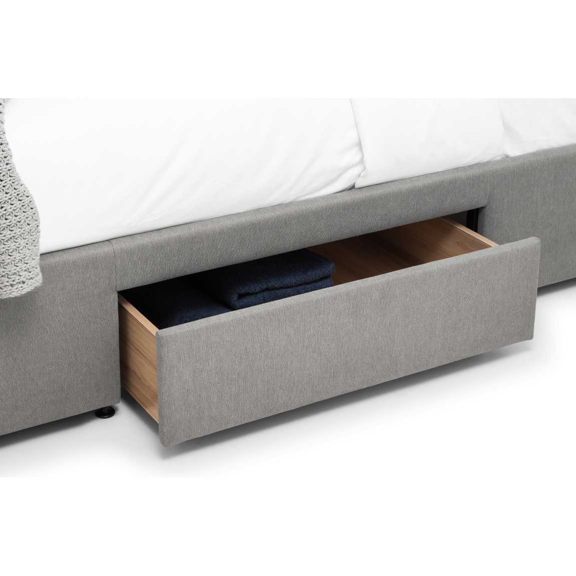 Fullerton 4 Drawer Double Bed  Grey - Living with Luxury