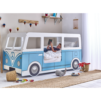 Campervan Bed - Light Blue - Living with Luxury