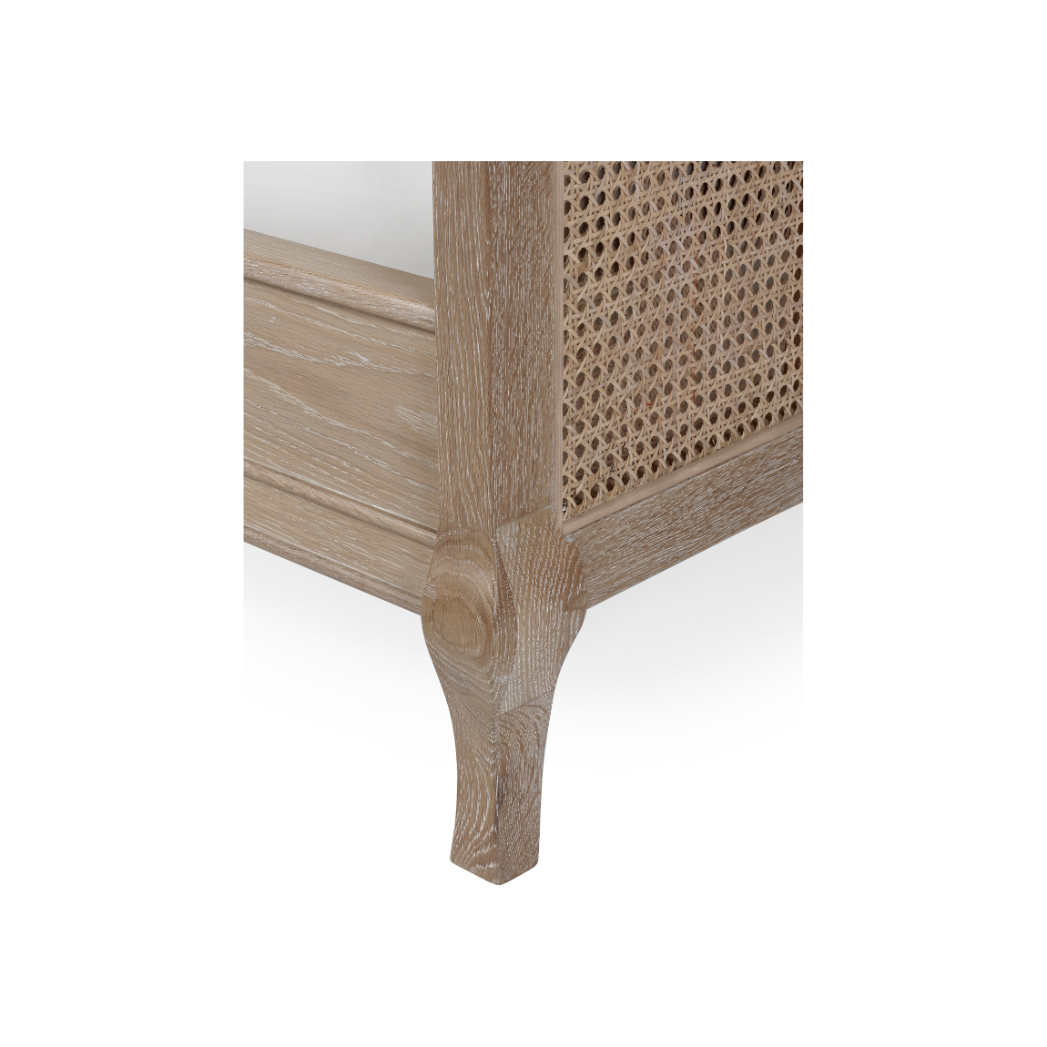Fleur Rattan Bed - Light Oak - Living with Luxury
