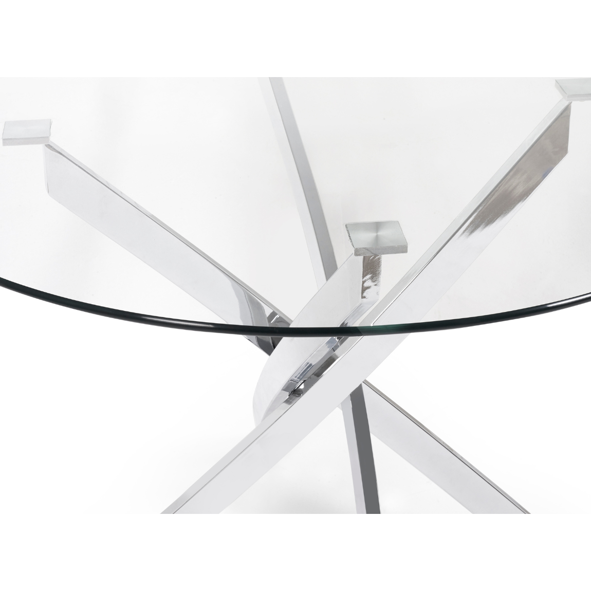 Anderson Round Glass Dining Table - Living with Luxury