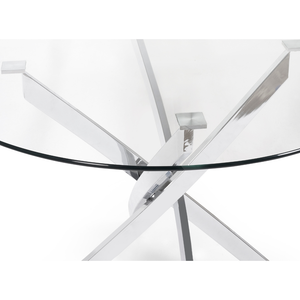 Anderson Round Glass Dining Table