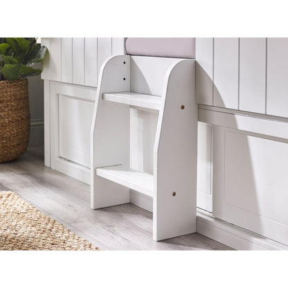 Acorn Treehouse Midsleeper & Storage Unit - White - Living with Luxury