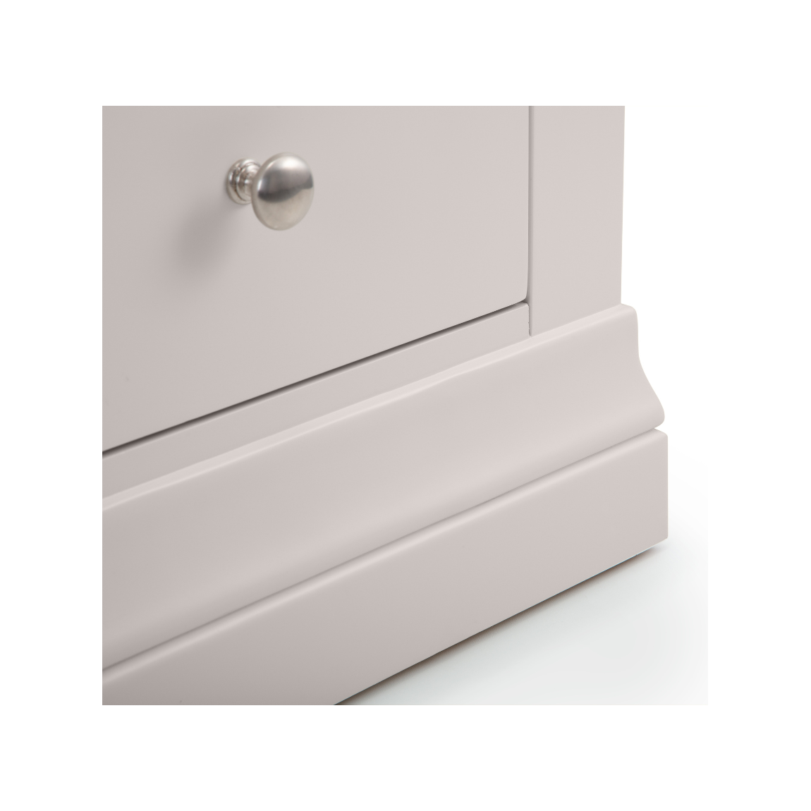 Clermont 3+2 Drawer Chest - Light Grey - Living with Luxury