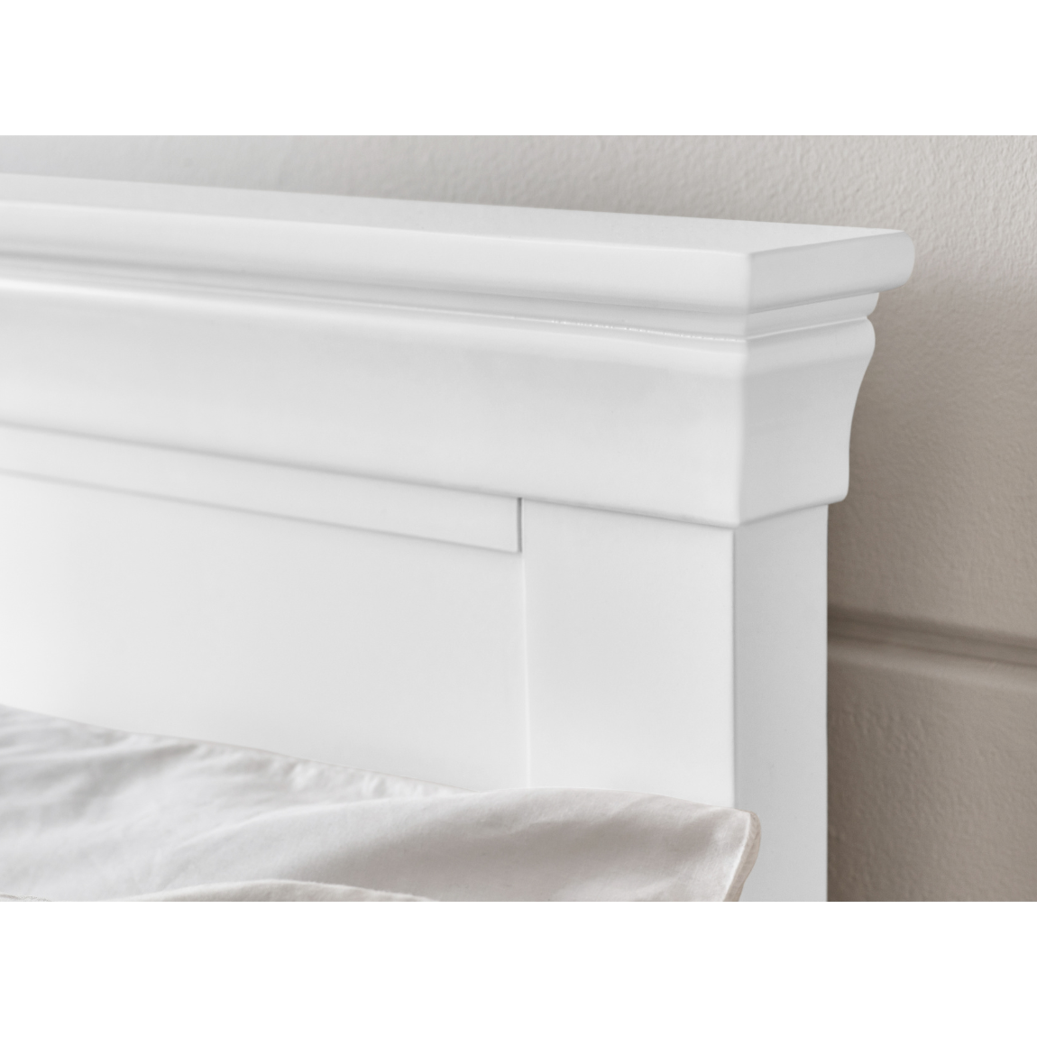 Clermont Double Bed - Surf White - Living with Luxury
