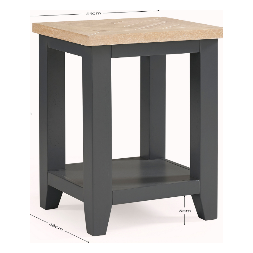 Bordeaux Lamp Table Dark Grey - Living with Luxury