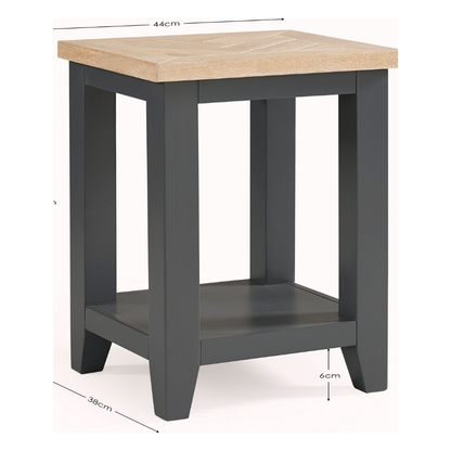 Bordeaux Lamp Table Dark Grey - Living with Luxury