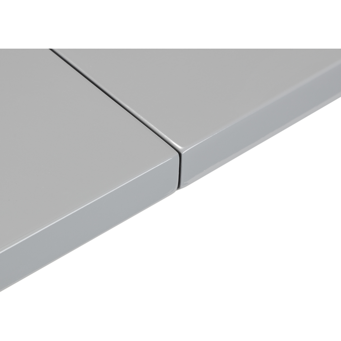 Como High Gloss Extending Table - Grey - Living with Luxury