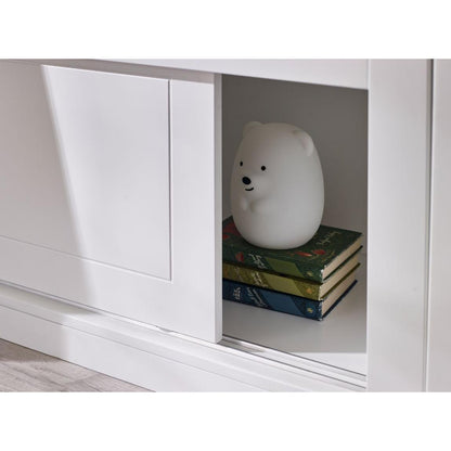 Acorn Treehouse Midsleeper & Storage Unit - White - Living with Luxury
