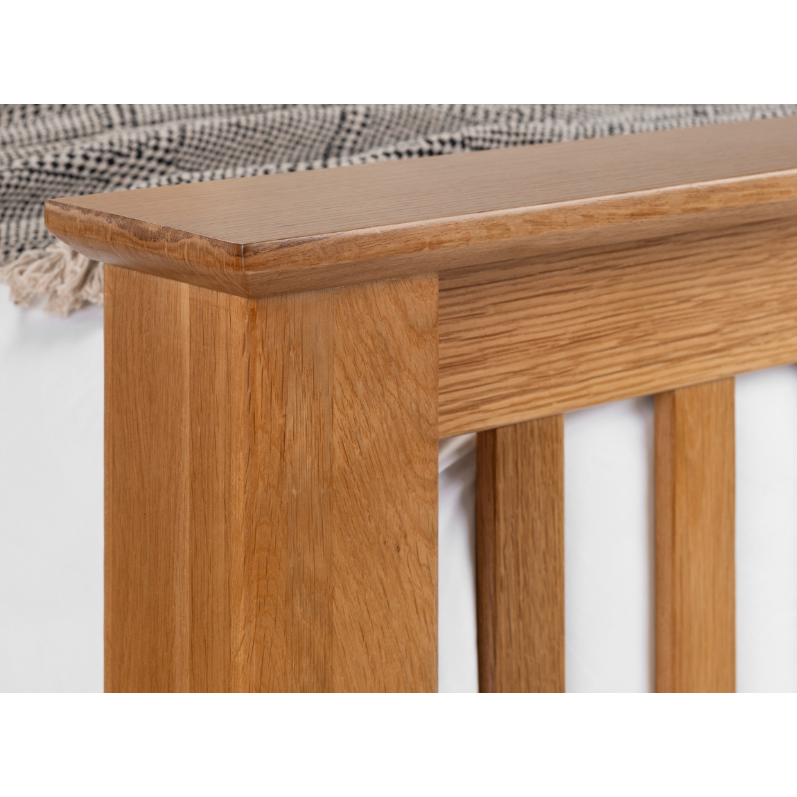 Amsterdam Oak High Footend Double Bed - Living with Luxury