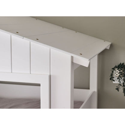 Acorn Treehouse Midsleeper & Storage Unit - White - Living with Luxury