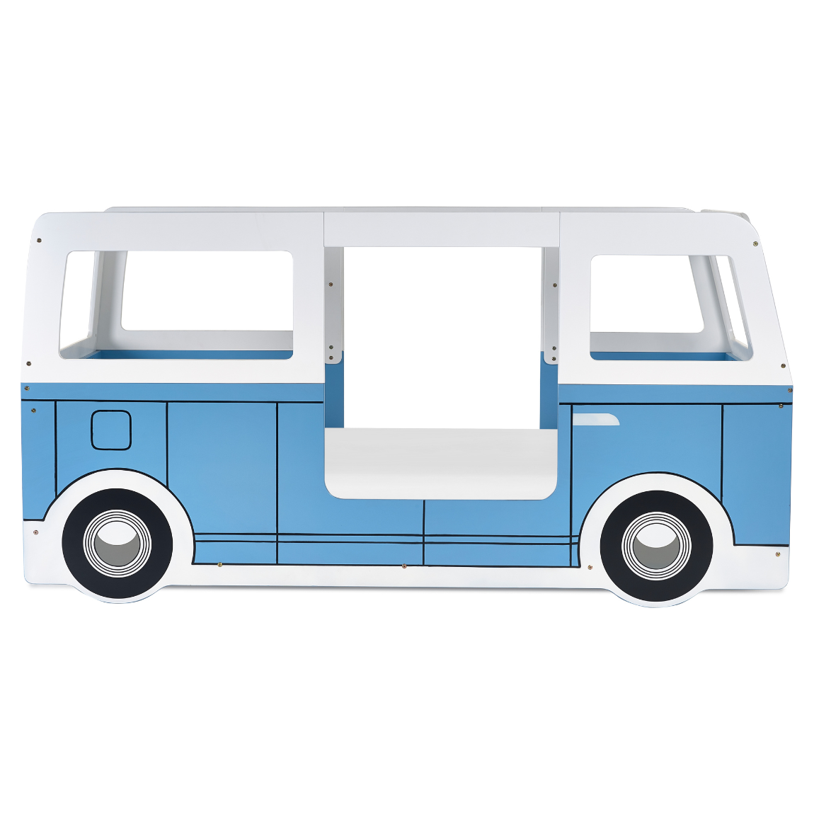Campervan Bed - Light Blue - Living with Luxury