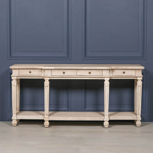 Acacia 4 Drawer Breakfront Console Table – view 8