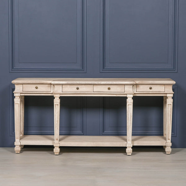 Acacia 4 Drawer Breakfront Console Table – view 8