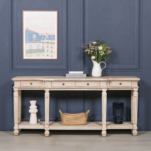 Acacia 4 Drawer Breakfront Console Table – view 5