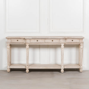 Acacia 4 Drawer Breakfront Console Table – view 4