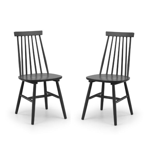Set Of 2 Alassio Spindle Back Dining Chairs - Living with Luxury